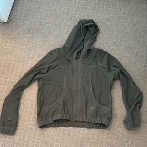 Lululemon Mesh Hooded Jacket in Olive Green 6
